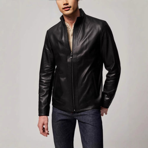 Men's American Leather Jacket Fashion