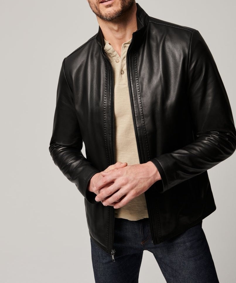 Men's American Leather Jacket Fashion