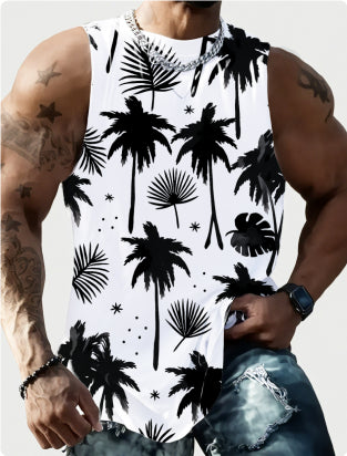 Full Printed Vest Made Of Polyester Material